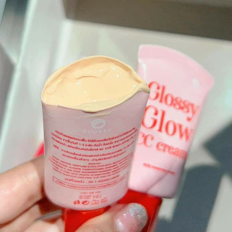 🌸GLOSSY GLOW CC CREAM 🌸2in1🌞Kem chống nắng & nền🎀
