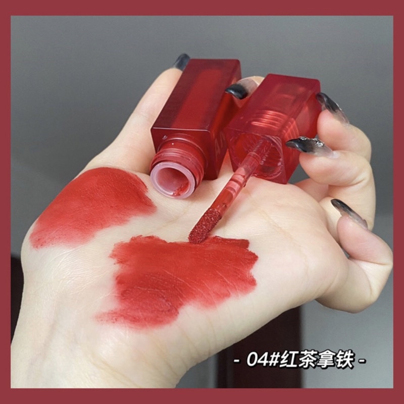 Son môi Herorange màu nhung lì mềm môi chống nước vỏ đỏ mới