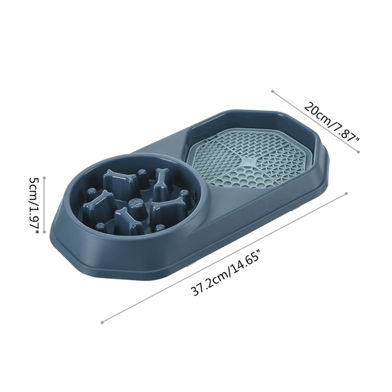 Bát Đựng Thức Ăn 2 Trong 1 Giúp Chống Kẹt Tay Dành Cho Chó