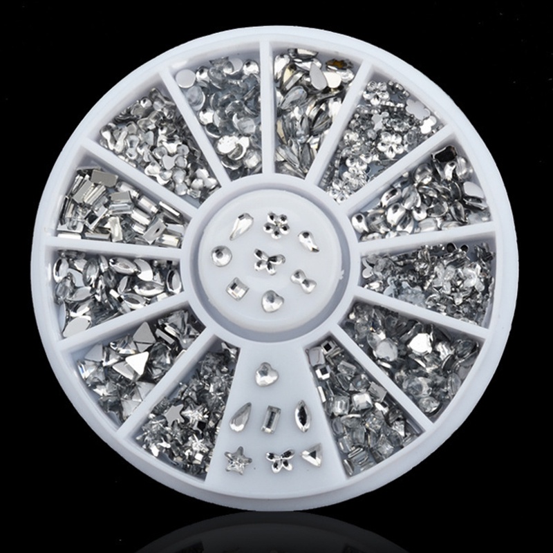 Hộp Đá 3D Lấp Lánh Dùng Trang Trí Móng Tay Nghệ Thuật