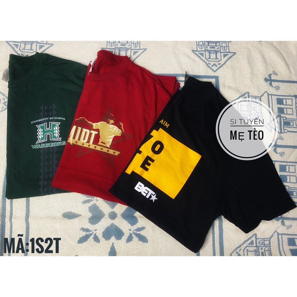 áo thun mỹ 2hand unisex, si tuyển giá rẻ, loại 3, freesiz, combo 3 cái, vải cotton, mẫu ngẫu nhiên được chọn size và màu