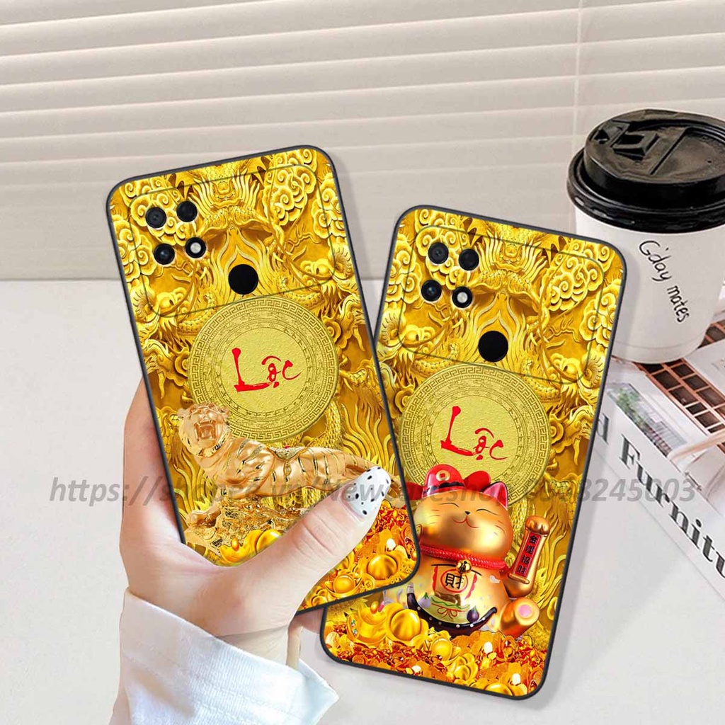 Ốp Xiaomi Poco C40 in hình 12 Con Giáp Tài Lộc 3D