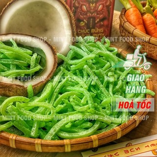 Mứt dừa non thanh điệp sợi đũa vị lá dứa - lon 450gr