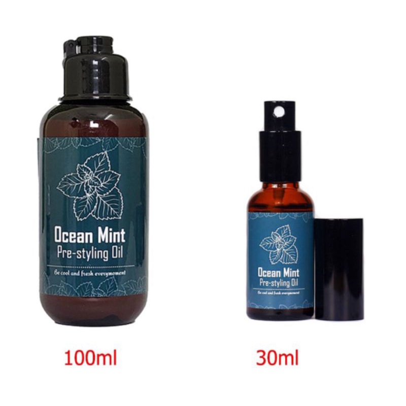 Xịt tạo phồng tóc Ocean Mint Pre Styling Oil V2 30ml / 100ml