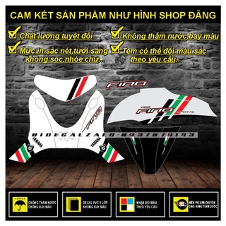 Tem rời mio fino classico phối dán xe trắng -