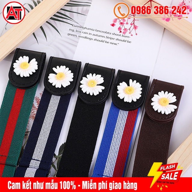 Dây Đai Thắt Lưng Vải Canvas Thun Co Dãn, Đàn Hồi Cao Giúp Điều Chỉnh Eo Quần Jeans Nhanh Chóng