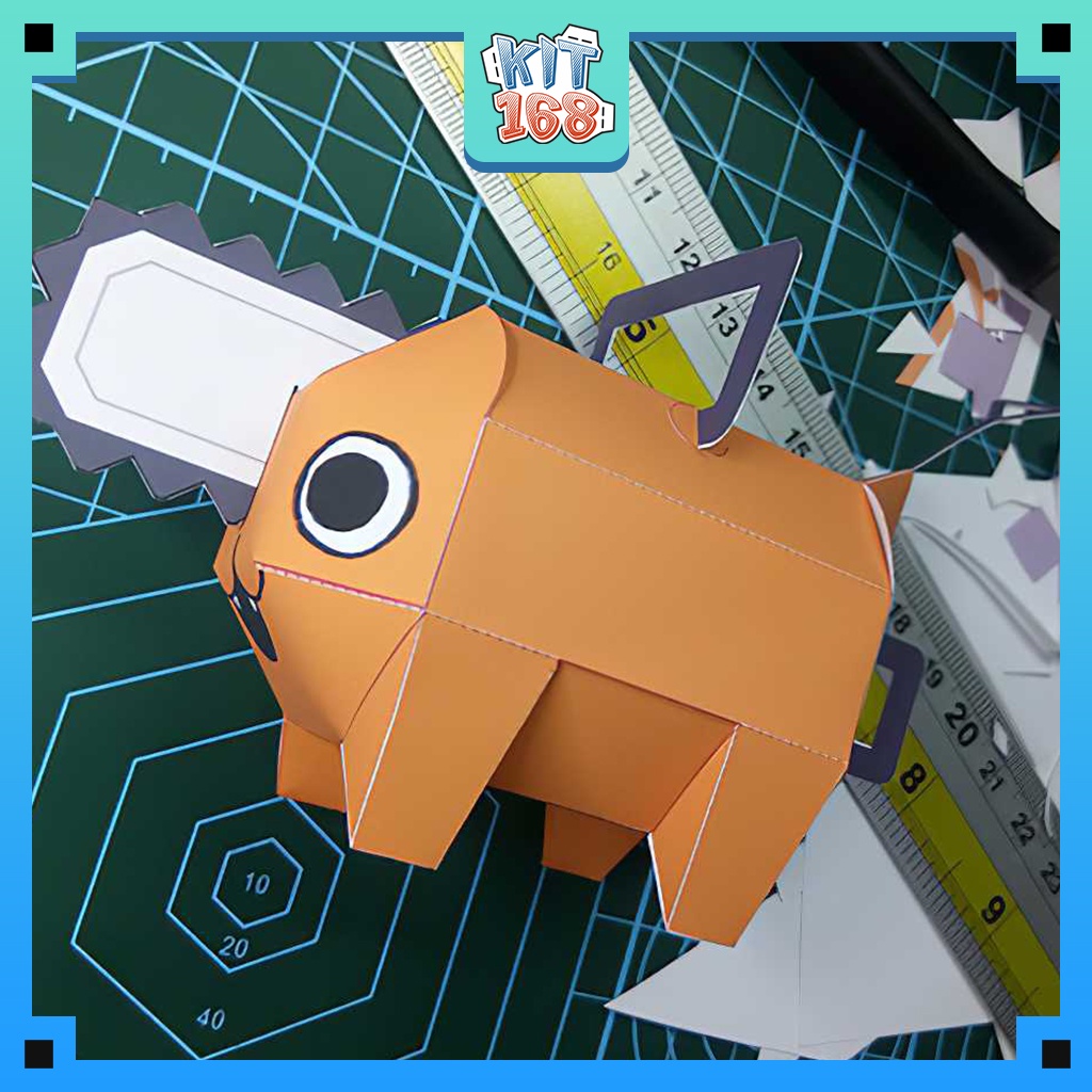 Mô hình giấy Anime Game Pochita - Chainsaw Man