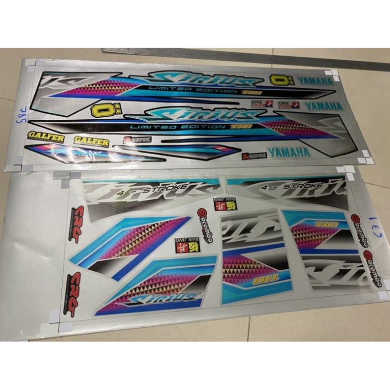 FREE SHIP + SALE SỐC +DECAL PVC 5 LỚP CHẤT LƯỢNG CAO Tem rời Sirius chất liệu Candy cao cấp