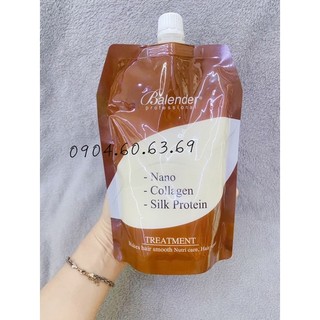 Ủ tóc - hấp dầu tơ tằm balender 500ml nano -collagen-silk protein phục hồi tóc hư tổn