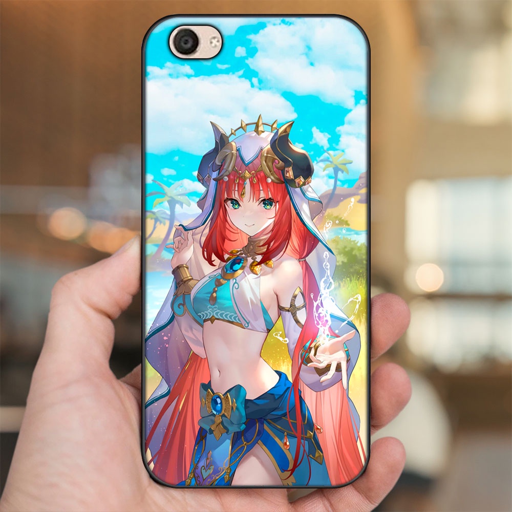 Ốp lưng Vivo V5, V5 Plus viền đen in hình Nilou Genshin Impact