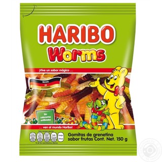 Kẹo Dẻo Haribo Worms 80gr