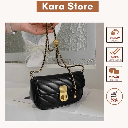 Túi đeo chéo nữ đi chơi dây xích quả chuông thời trang phong cách Hàn Quốc  TC160