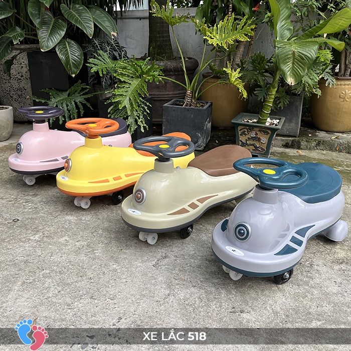 Xe lắc trẻ em có nhạc, có đèn tải trọng cao BABY PLAZA SC-518