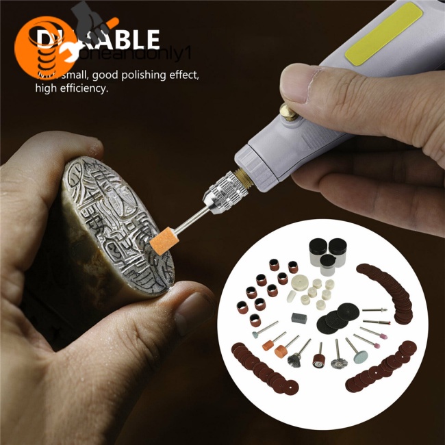 Bộ 105 Món Dụng Cụ Đánh Bóng Bằng Kim Loại Mini Đa Năng