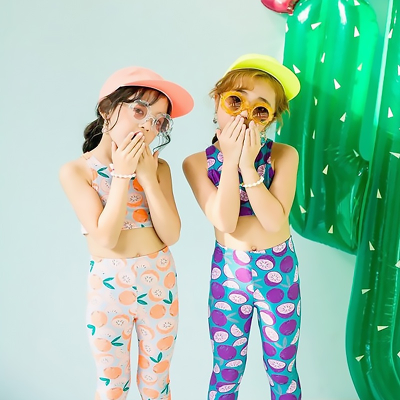 Bộ Đồ Bơi Hai Mảnh Thời Trang Dễ Thương Cho Bé