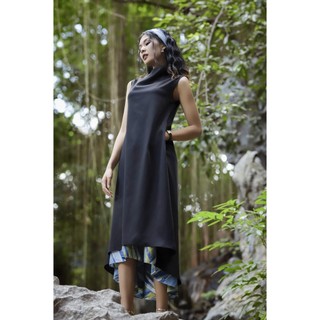 Evelyn Dress - Đầm nữ thiết kế cao cấp, hoa văn thiên nhiên của Anmier - Phong cách công sở cổ điển, sang trọng