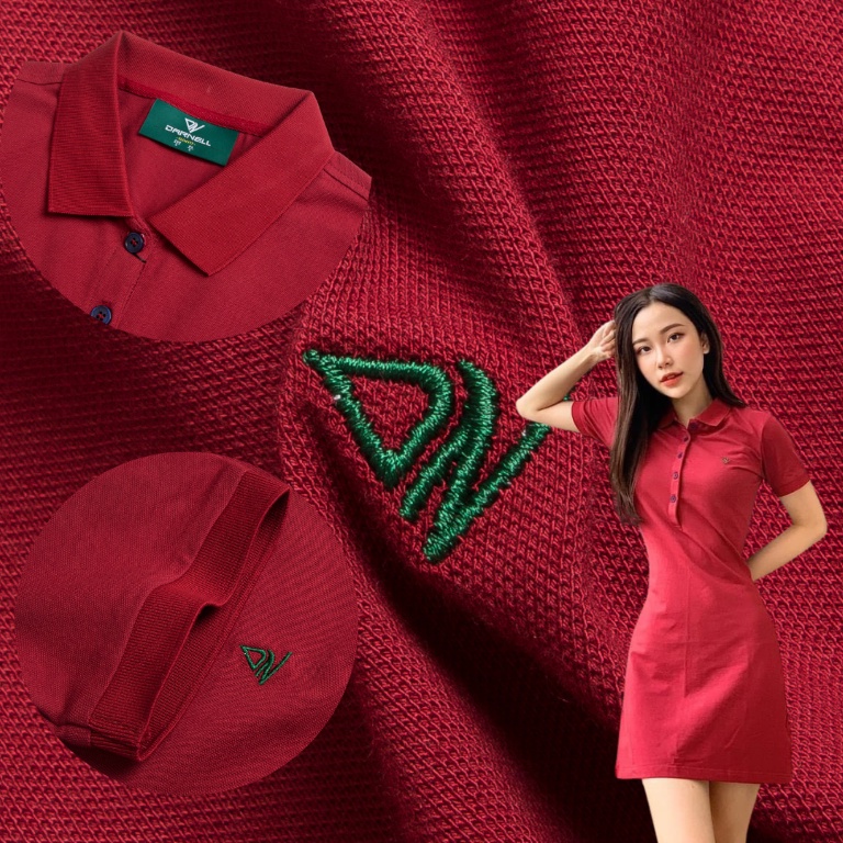 Đầm thun polo nữ chính hãng DARNELL dáng thể thao chất cotton cao cấp mềm mịn co giãn thông thoáng bền đẹp DN25