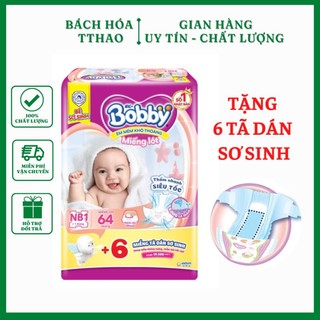 Miếng lót sơ sinh bobby newborn 1-64 miếng