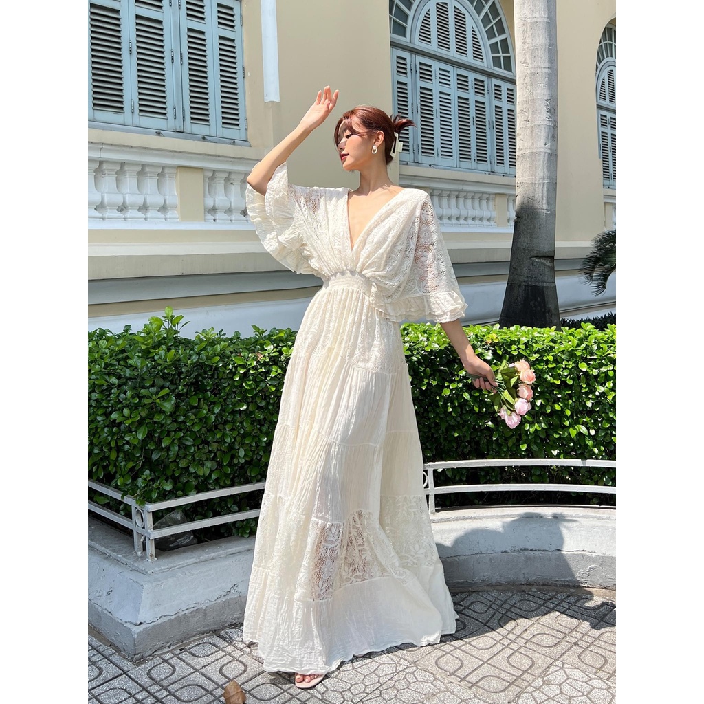 MORI - Đầm xô tay cánh dơi