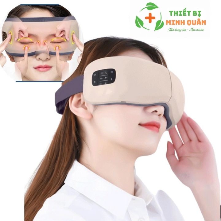 Máy massage mắt, máy mát xa mắt giảm cuồng thâm, đau mắt loại dùng pin HY-01 cao cấp