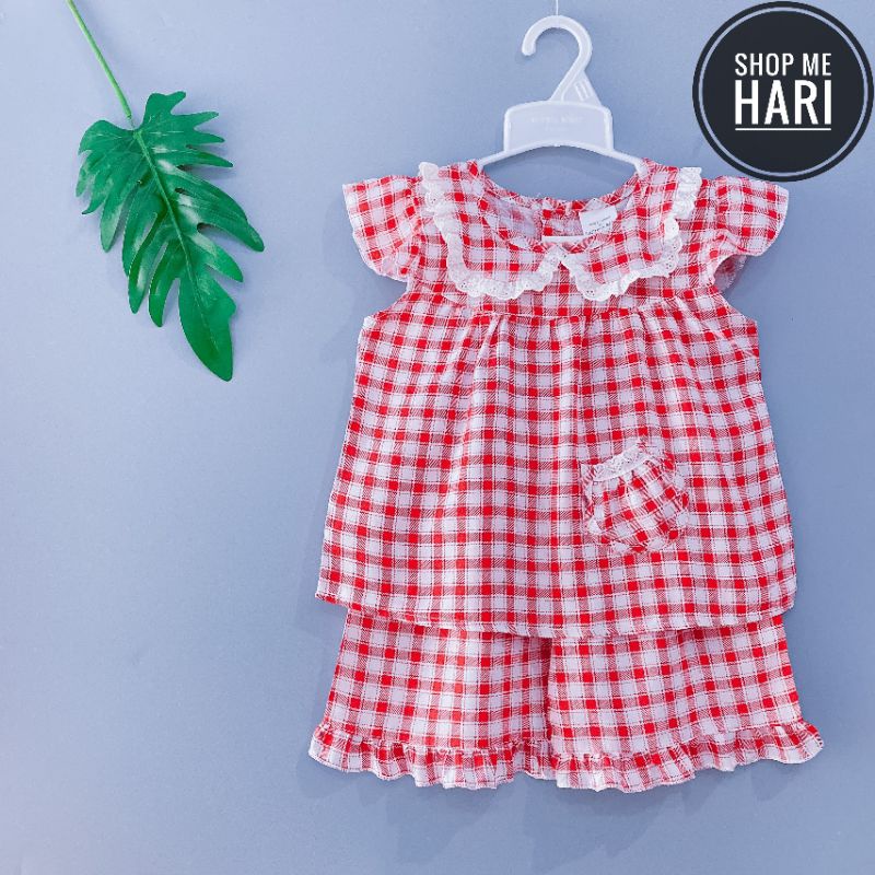 Bộ tole đùi cổ sen bé gái