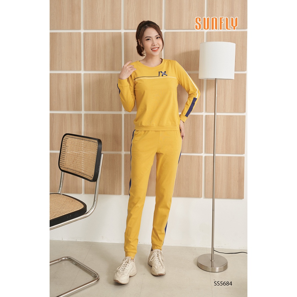 SS5684 BỘ THỂ THAO COTTON ÁO DÀI QUẦN DÀI