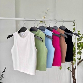 Áo Ba Lỗ Cổ Lọ Trơn