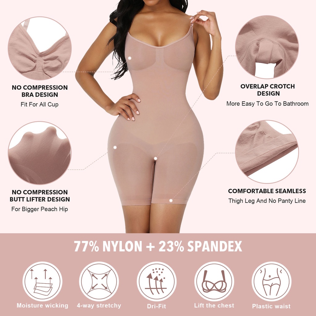 Bộ Bodysuit Định Hình Nâng Mông Toàn Thân JP5 Cho Nữ