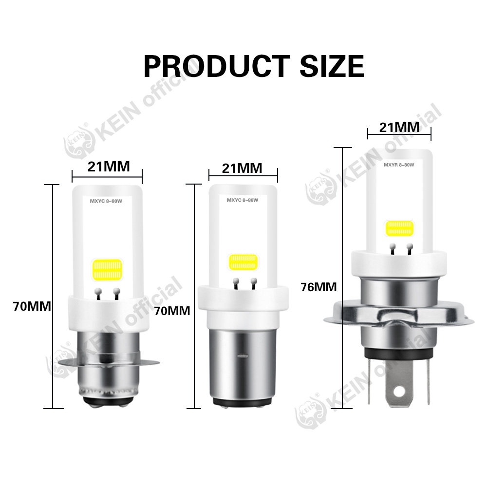 Đèn Pha Led T19 Led H4 BA20D H6 COB Ánh Sáng Trắng Dành Cho Xe Mô Tô 4014