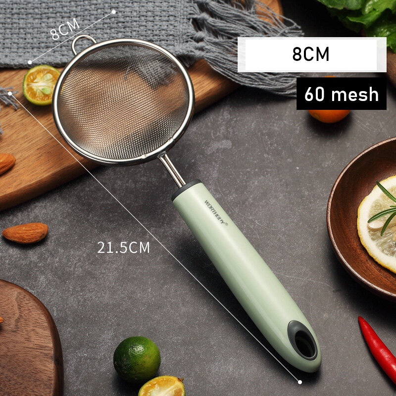 Muỗng Lưới Lọc Sữa Đậu Nành Ráo Dầu Bằng Thép Không Gỉ