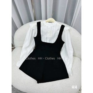 Set bộ jum phối sơmi bèo cổ
