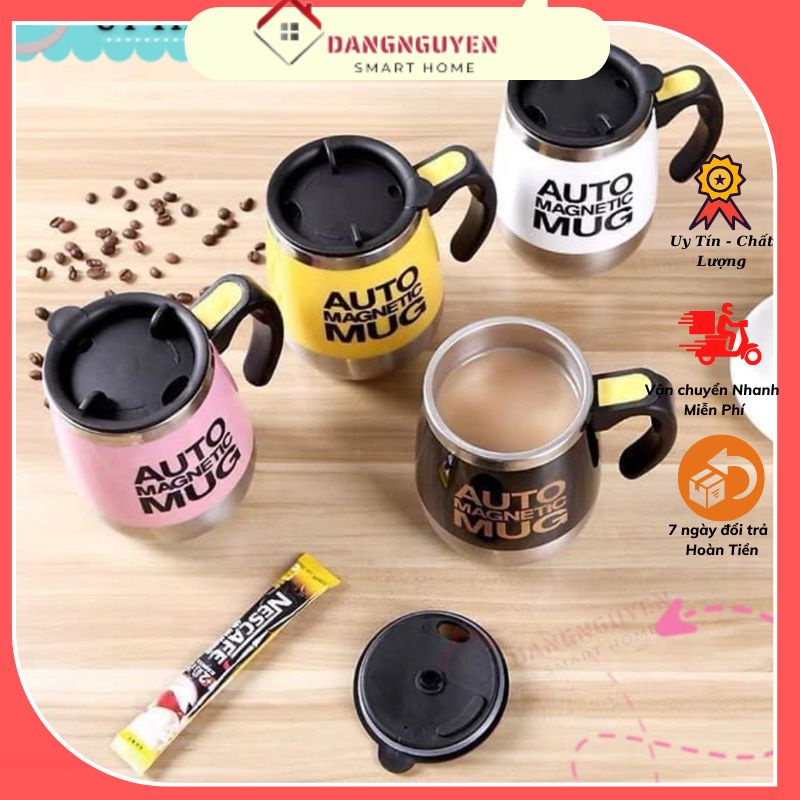 Cốc Đa Năng Tự Khuấy Thông Minh, Ly Khấy Tự Động, Khuấy Cafe Ngũ Cốc Siêu Nhanh, Ly Tự Khuấy Trong Suốt
