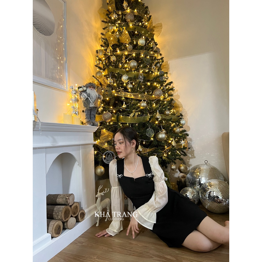 ĐẦM ĐEN TAY KEM KT14