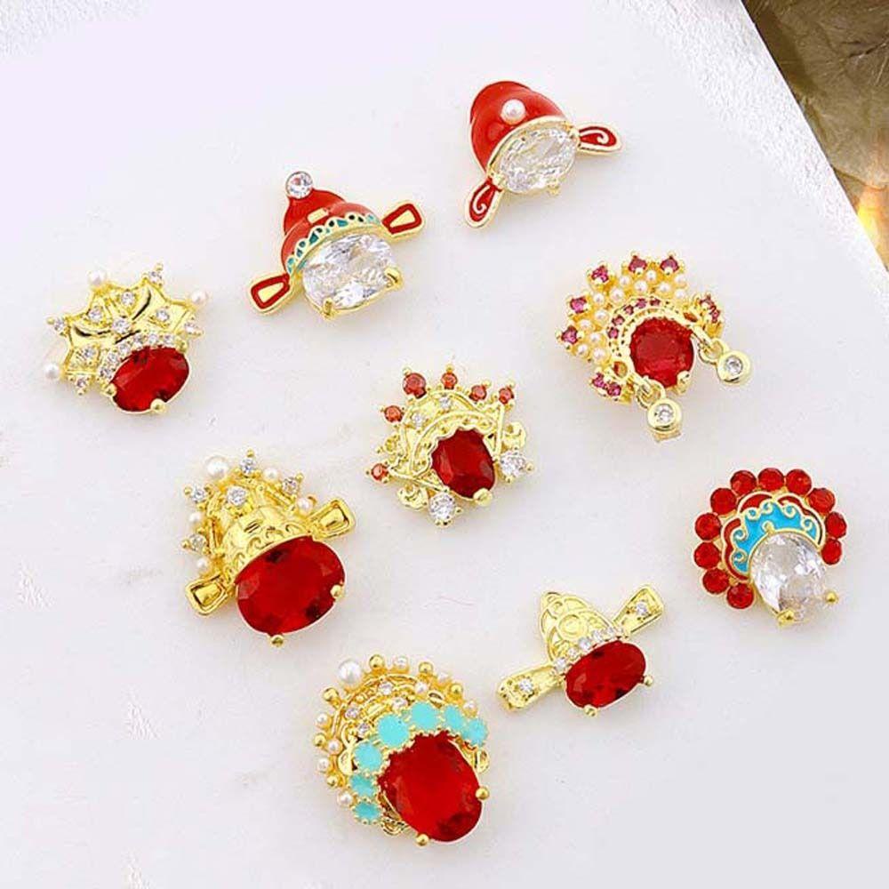 Phụ Kiện Trang Trí Móng Tay Họa Tiết Năm Mới / Đám Cưới Phong Cách Trung Hoa 3D