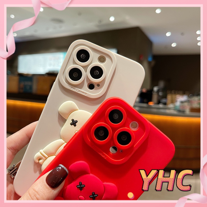 ốp iphone Hình Gấu 3D Cho Iphone6 6splus 7 7plus 8 8plus XR X XS 11 12 Pro max Plus Promax max-069