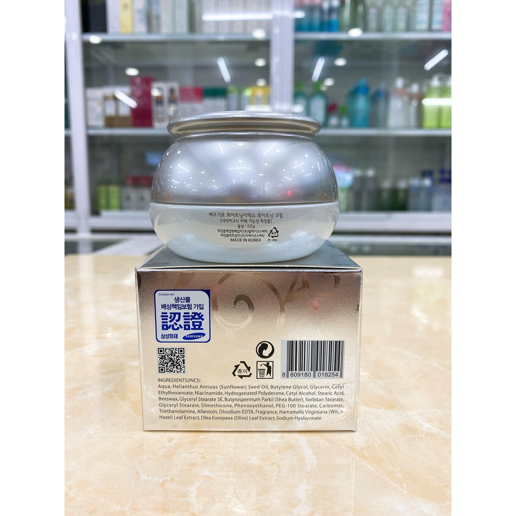 Kem Dưỡng Trắng Da Chống Lão Hóa Bergamo Cream Hàn Quốc 50ml