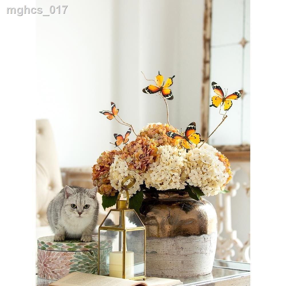 ✵ Harvest Hut Retro Cành Chết Bướm Hoa Mô Phỏng Hoa Hoa Giả Cắm Hoa Nghệ Thuật Trang Trí Phòng Khách Trang Trí Nhà Cửa T
