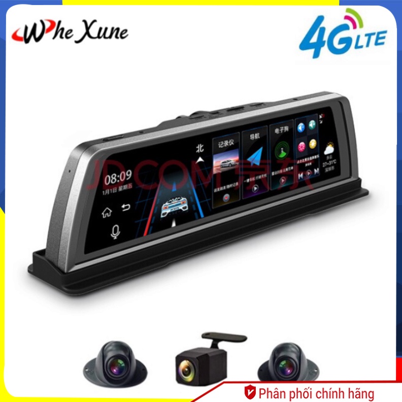 Camera hành trình đặt taplo ô tô cao cấp Whexune K600 tích hợp 4 camera FullHD 1080P G