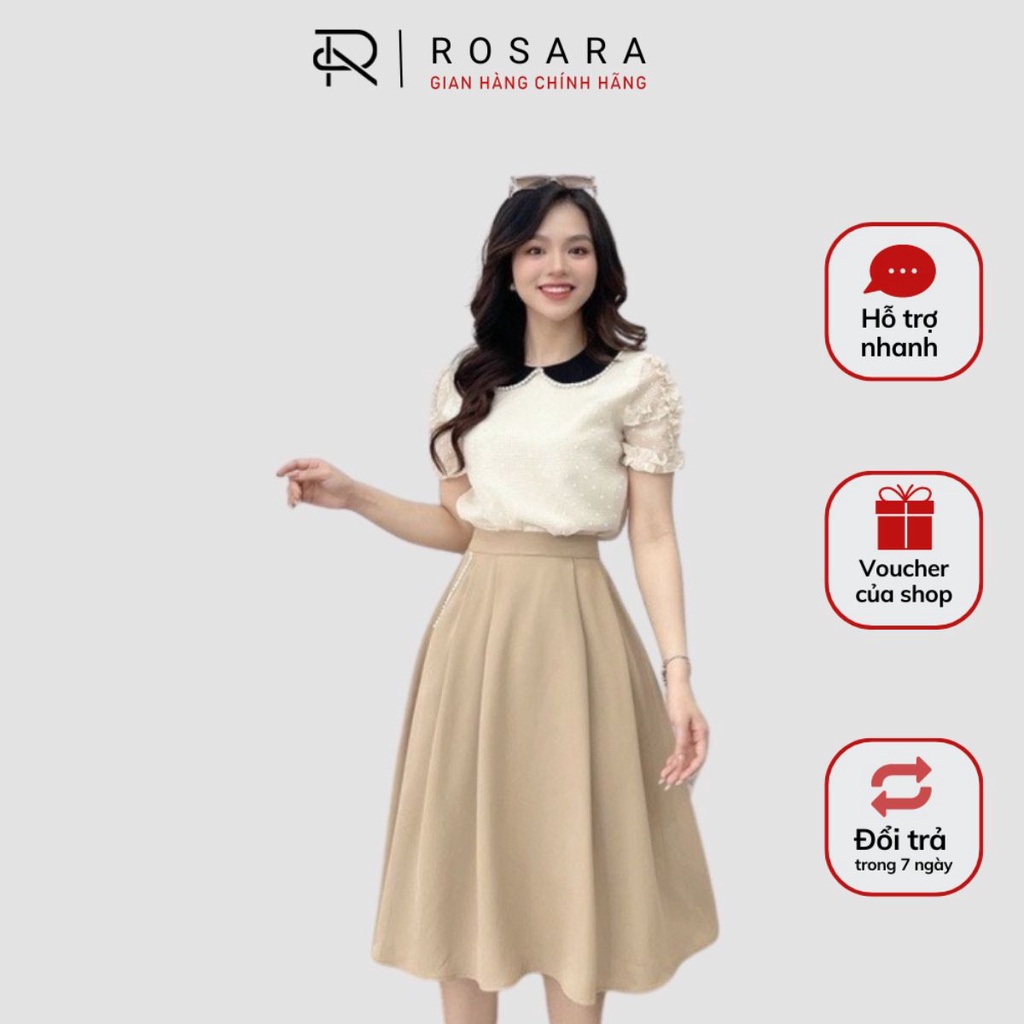 Chân váy công sở dáng A thời trang công sở nữ Rosara CV3