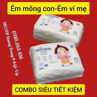 Tặng 5KhẩuTrang XịnCOMBO 2 Bịch Tã Bỉm Dán Quần Xuất Nhật MOMOTARO Đủ Size