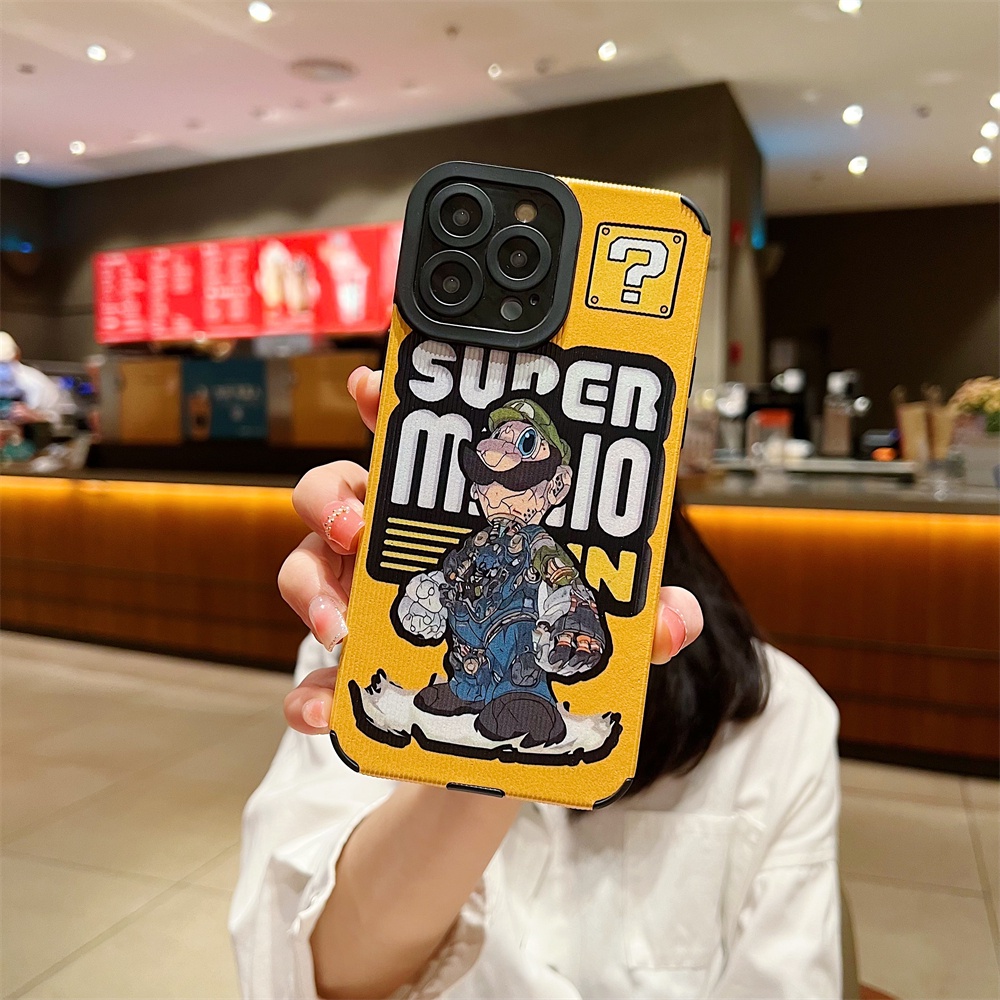 Ốp Điện Thoại Mềm In Hình Mario Cho iPhone 14 Pro Max 13 12 11 Pro 14 Plus 7Plus X Xs Max XR