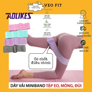 Dây Kháng Lực Có Chốt Điều Chỉnh Miniband Aolikes - tập mông quả đào Heavy - Hip Resistance Band Tập Tại Nhà