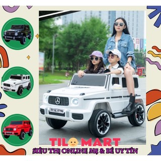 Xe oto điện cho bé, xe ô tô điện trẻ em cao cấp tilo kids tlk-5799 4 động cơ, 2 chỗ ngồi cho người lớn và trẻ em