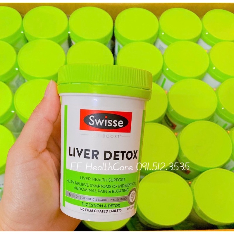 Bổ gan, Giải độc gan Swisse Ultiboost Liver Detox 60v, 120v, 200v Chính Hãng Úc