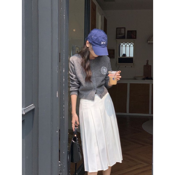 Áo cardigan len dáng ngắn siêu xinh style Hàn Quốc