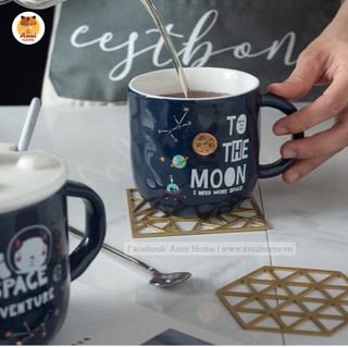 Ly sứ dễ thương 400ml quà tặng sinh nhật, quà tặng bạn gái | Anni Handmade