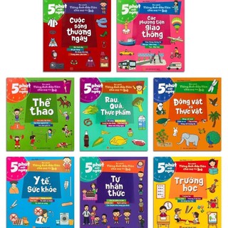 Sách: combo 5 phút mỗi ngày: bộ sách tiếng anh đầu tiên cha mẹ dạy bé
