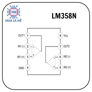 IC LM358 IC khuếch đại, so sánh tín hiệu