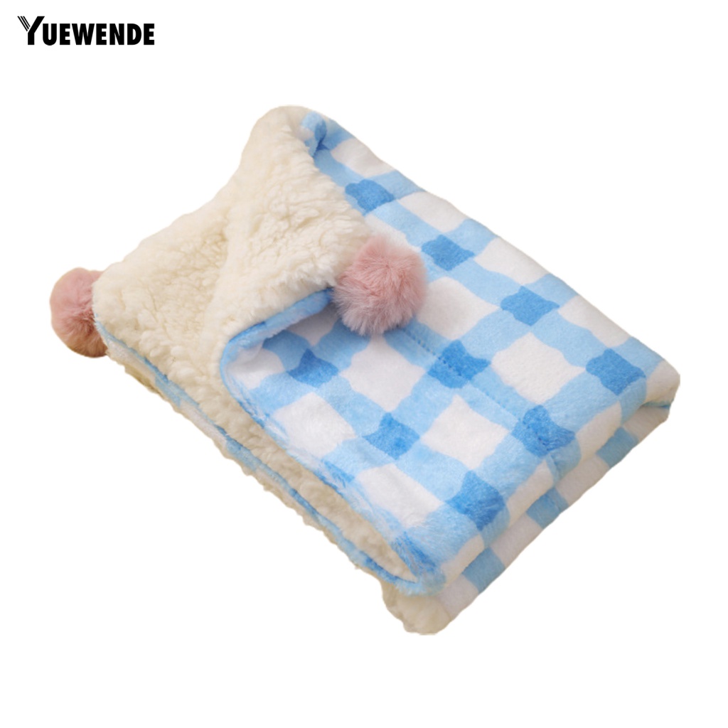 Chăn Lông Cừu Họa Tiết Kẻ Sọc Thoáng Khí Bảo Vệ Cho Cún Cưng