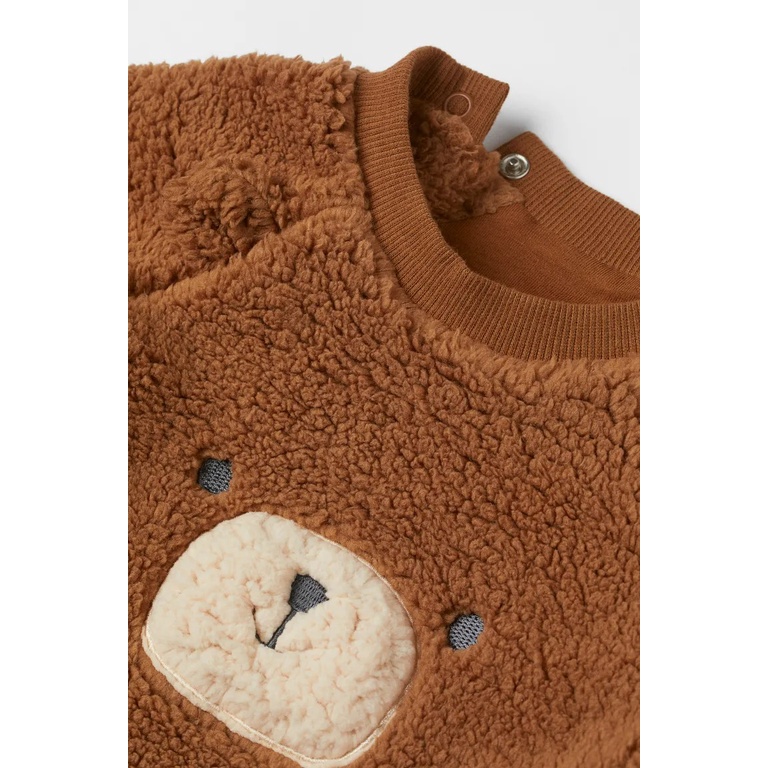 Set quần áo nỉ gấu nâu gấu trắng HM H&M_hàng chính hãng authentic 1010908001